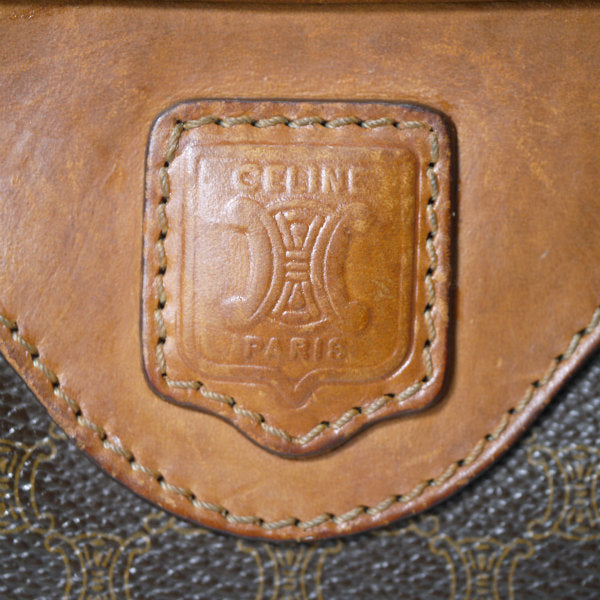 OLD CELINE　マカダム柄ミニポシェット（茶）