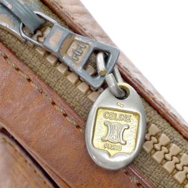 OLD CELINE　マカダム柄ミニポシェット（茶）