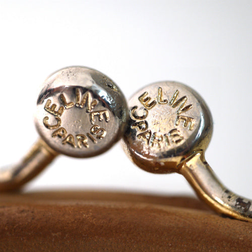 Old Celine　マカダム皮コイン入れ