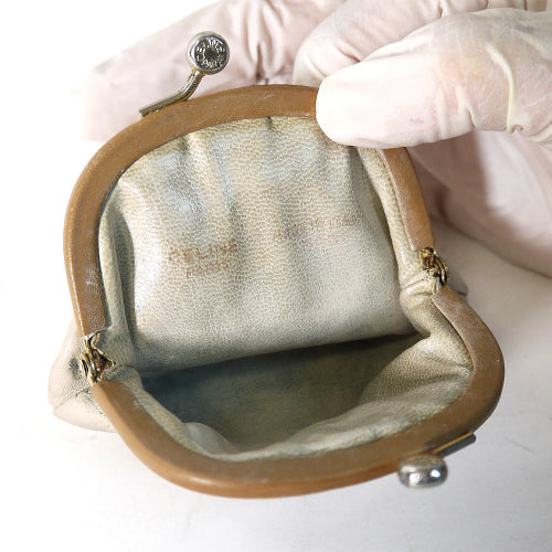 Old Celine　マカダム皮コイン入れ