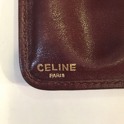 OLD CELINE ジャガードがま口財布（ボルドー）