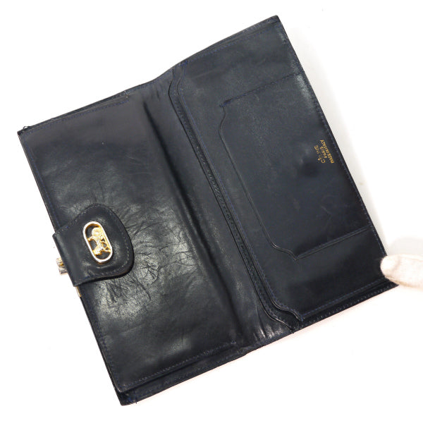 OLD CELINE 馬車柄ジャガード長財布（紺）