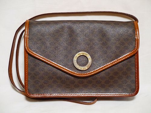 Old Celine（マカダム柄リング金具）ショルダー（茶）