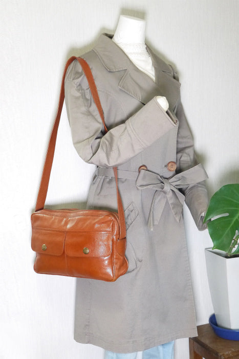 Old Celine　キャメルブリーフショルダー