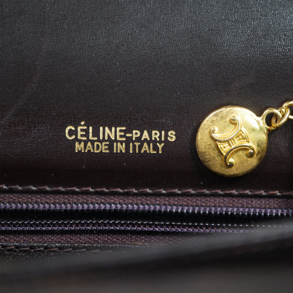 OLD CELINE 馬車金具ジャガード ワンショルダー（茶）