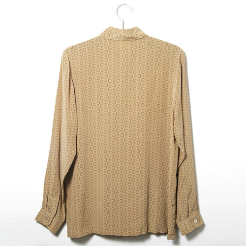 OLD CELINE　マカダム柄シルクブラウス