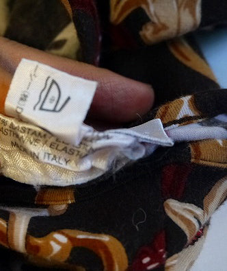 OLD CELINE　ビット×ホース柄カットソー（茶）