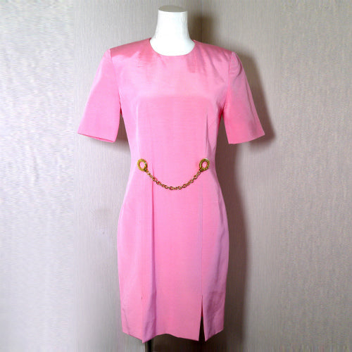 OLD CELINE　サークルロゴチェーン ミニワンピース（ピンク）