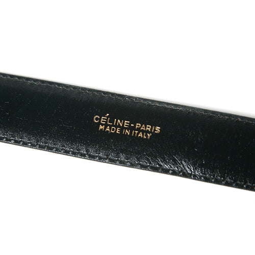 Old Celine　ヴィンテージ本革ベルト（ボルドー）