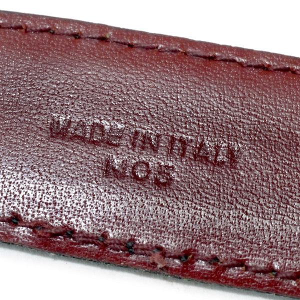 OLD CELINE　馬車バックル リバーシブルベルト（黒/ボルドー）