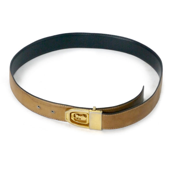 OLD CELINE 馬車バックル リバーシブルベルト（黒/茶） – Vintage Shop