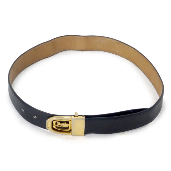 OLD CELINE　馬車バックル リバーシブルベルト（黒/茶）