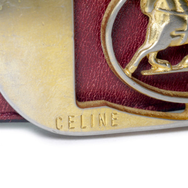 K様専用 OLD CELINE 馬車バックル リバーシブルベルト（黒/赤）
