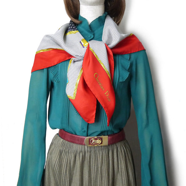 K様専用 OLD CELINE 馬車バックル リバーシブルベルト（黒/赤）