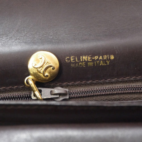 <訳あり >Old Celine　馬車柄ワンショルダー（茶）