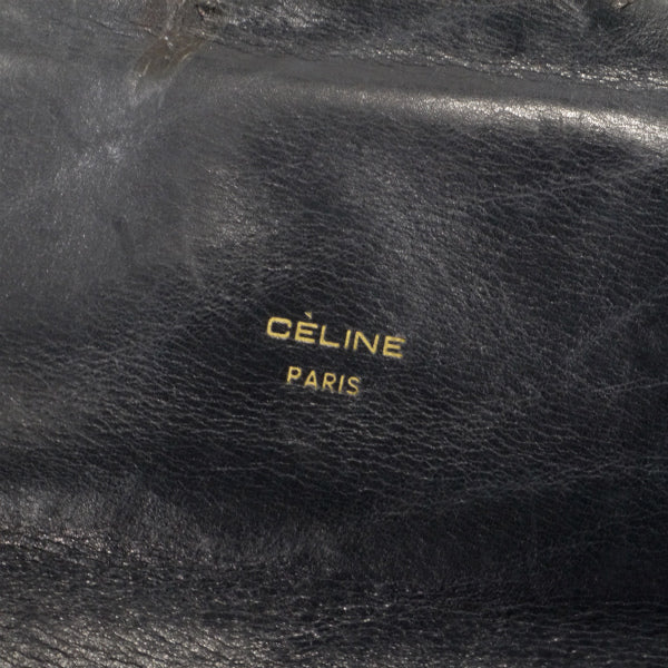 オールドセリーヌ 馬車柄ショルダーバッグ（ネイビー）