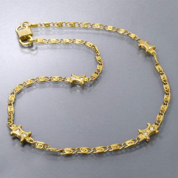 CELINE  マカダム ネックレス（ゴールド）