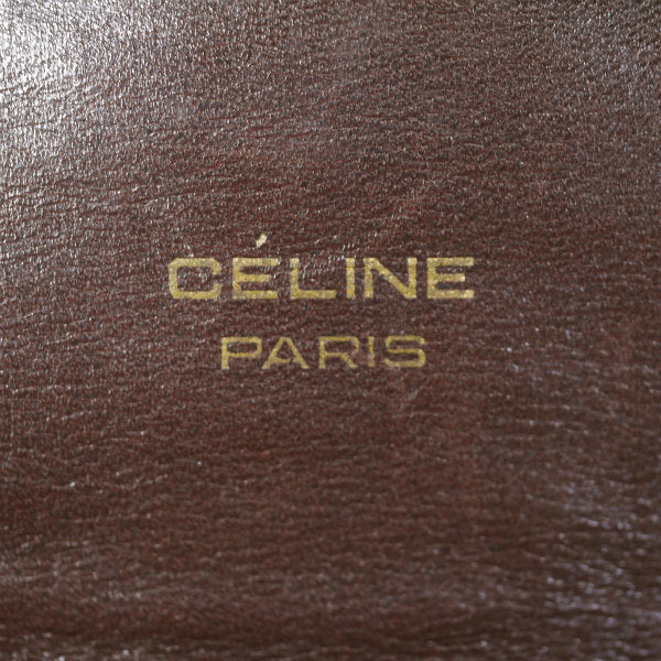 OLD CELINE　馬車柄ジャガード Wショルダーバッグ(茶）