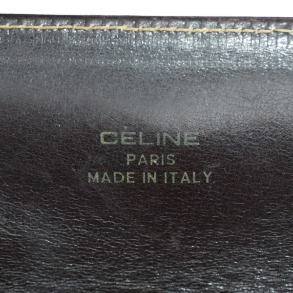 OLD CELINE　馬車柄ジャガード 2WAYショルダーバッグ(茶）