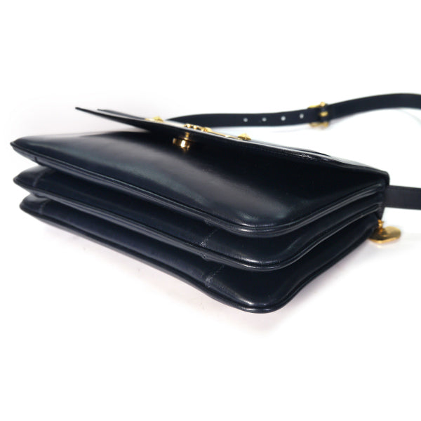 OLD CELINE ブラゾン金具3WAYショルダー（紺）