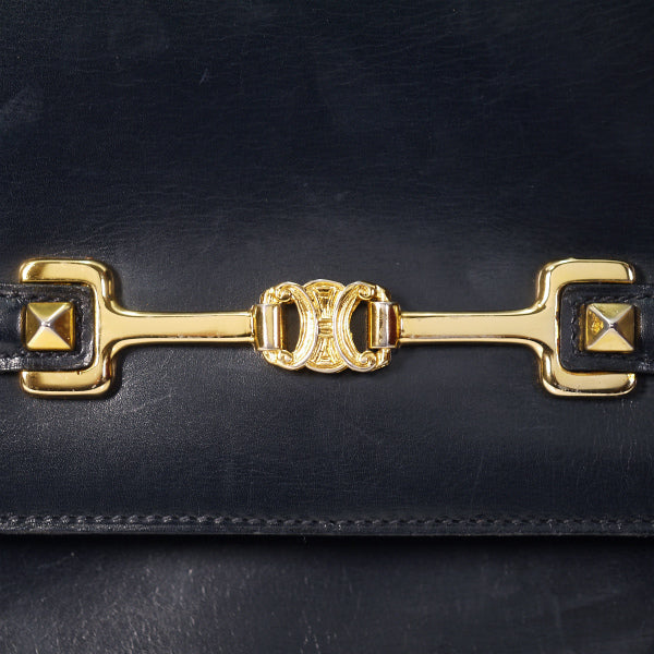 OLD CELINE ブラゾン金具3WAYショルダー（紺）
