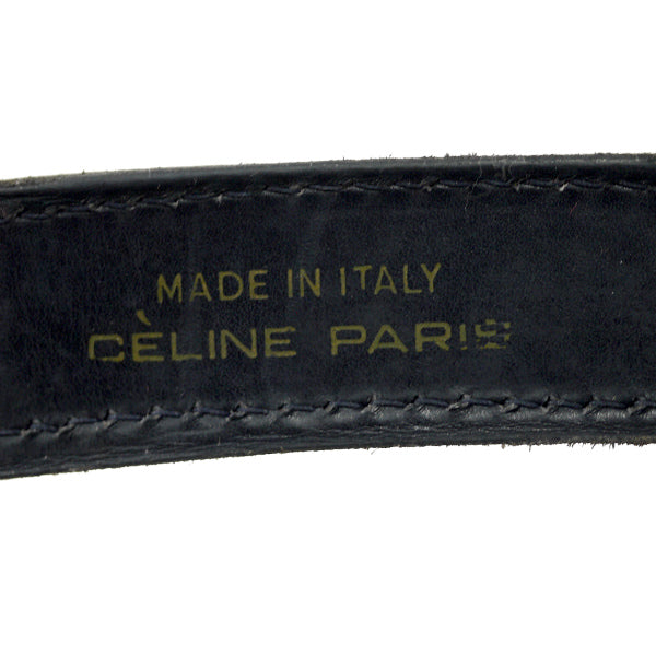 OLD CELINE 馬車柄ジャガード クロア型バッグ（紺）