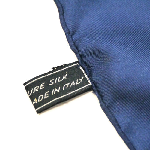 Old Celine　ループ＆ロゼット柄スカーフ（グリーン）