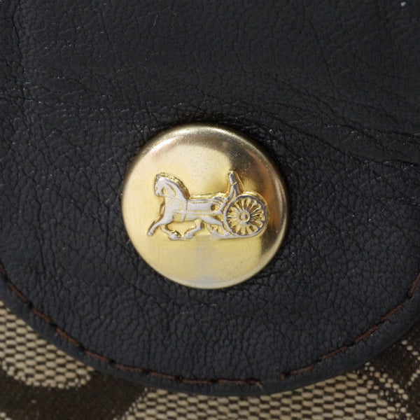 OLD CELINE　馬車柄ジャガード クラッチバッグ(茶）