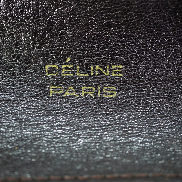 OLD CELINE　馬車柄ジャガード クラッチバッグ(茶）