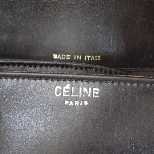 OLD CELINE 総革ビット金具ショルダー（濃茶）