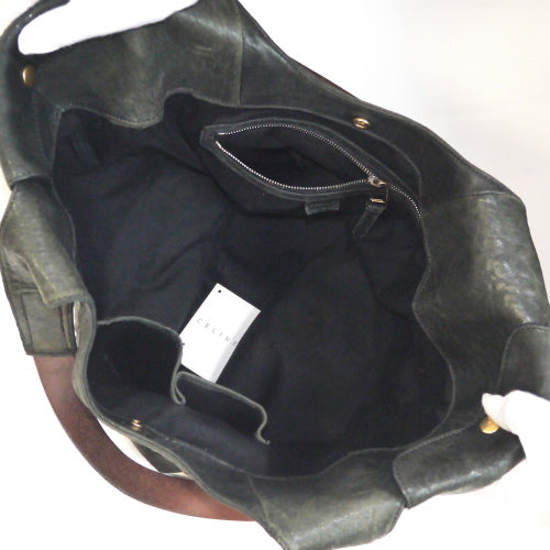 Old Celine　Bigトートバッグ（黒　ラム）