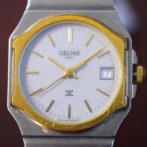 Old Celine 蛇腹　腕時計