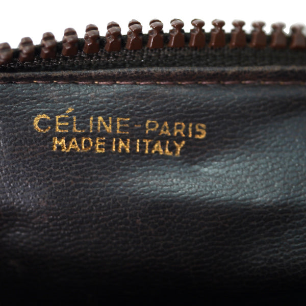 OLD CELINE 馬車柄ジャガードボストン（茶）