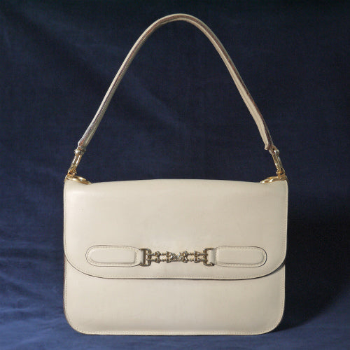 Old Celine 馬車金具７０ｓバッグ（白）