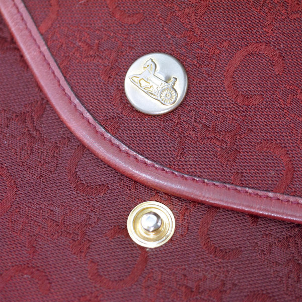 OLD CELINE　馬車柄チェーンバッグ&折財布セット（ボルドー）