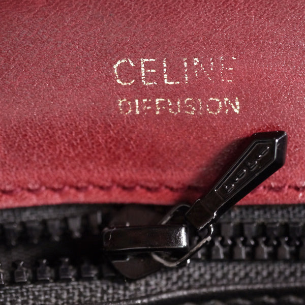 OLD CELINE　馬車柄チェーンバッグ&折財布セット（ボルドー）