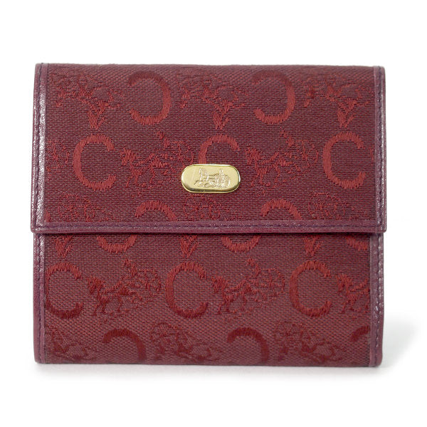 OLD CELINE　馬車柄チェーンバッグ&折財布セット（ボルドー）
