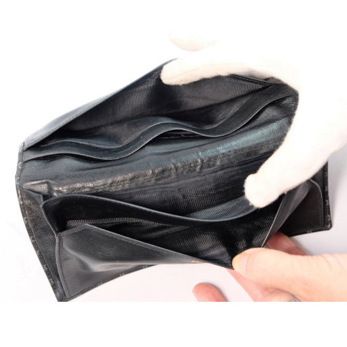 Old Celine　レトロ!マカダム長財布(黒）