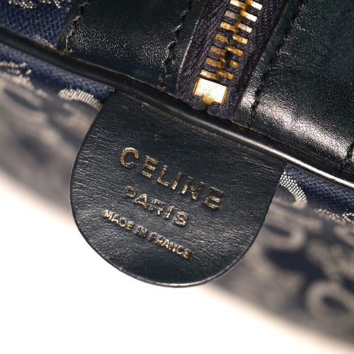 Old Celine　馬車柄 大ボストン（青）