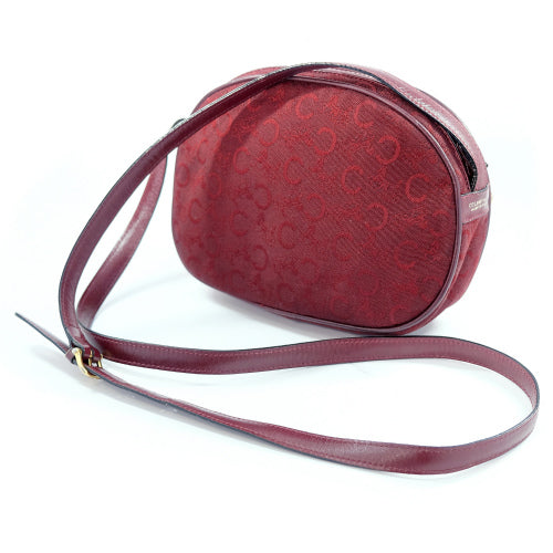 Old Celine　ジャガード馬車柄ショルダー（赤）