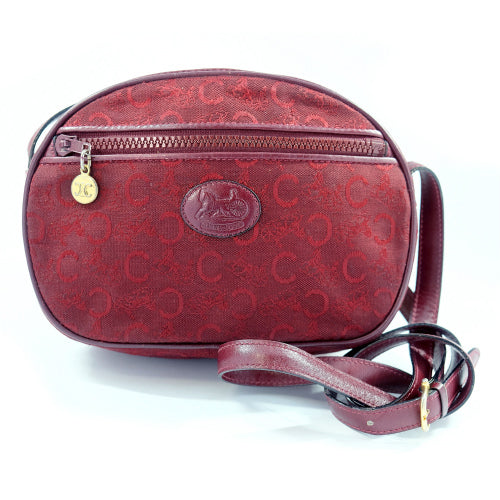 Old Celine　ジャガード馬車柄ショルダー（赤）