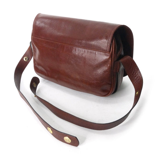 OLD CELINE 馬車ロゴ 2WAY総革ショルダー（赤茶）