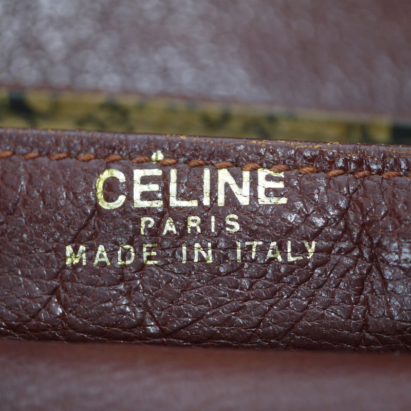 OLD CELINE 馬車ロゴ 2WAY総革ショルダー（赤茶）