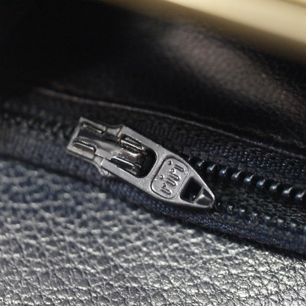 OLD CELINE　マカダム型押し レザー長財布（紺）