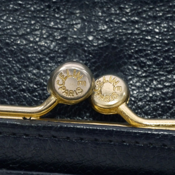 OLD CELINE　マカダム型押し レザー長財布（紺）