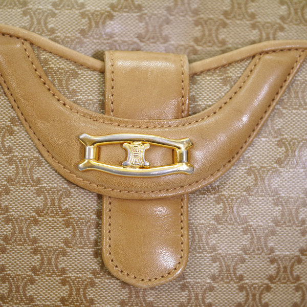 OLD CELINE マカダム柄斜めがけショルダー（ベージュ）