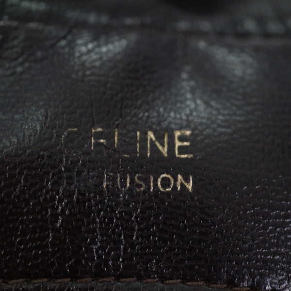 OLD CELINE マカダム柄斜めがけショルダー（ベージュ）