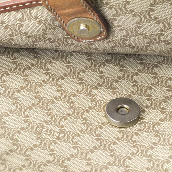 OLD CELINE マカダム柄斜めがけスクエアショルダー（ベージュ）