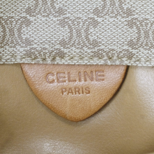 OLD CELINE マカダム柄斜めがけスクエアショルダー（ベージュ）