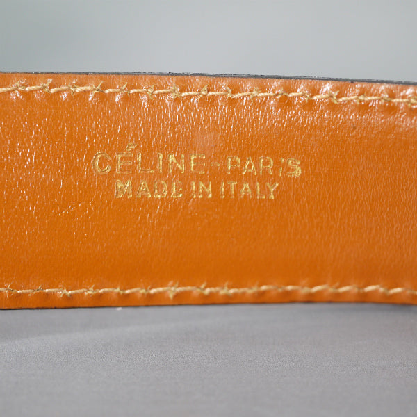 OLD CELINE 馬車金具レザーウエスト細ベルト（キャメル）
